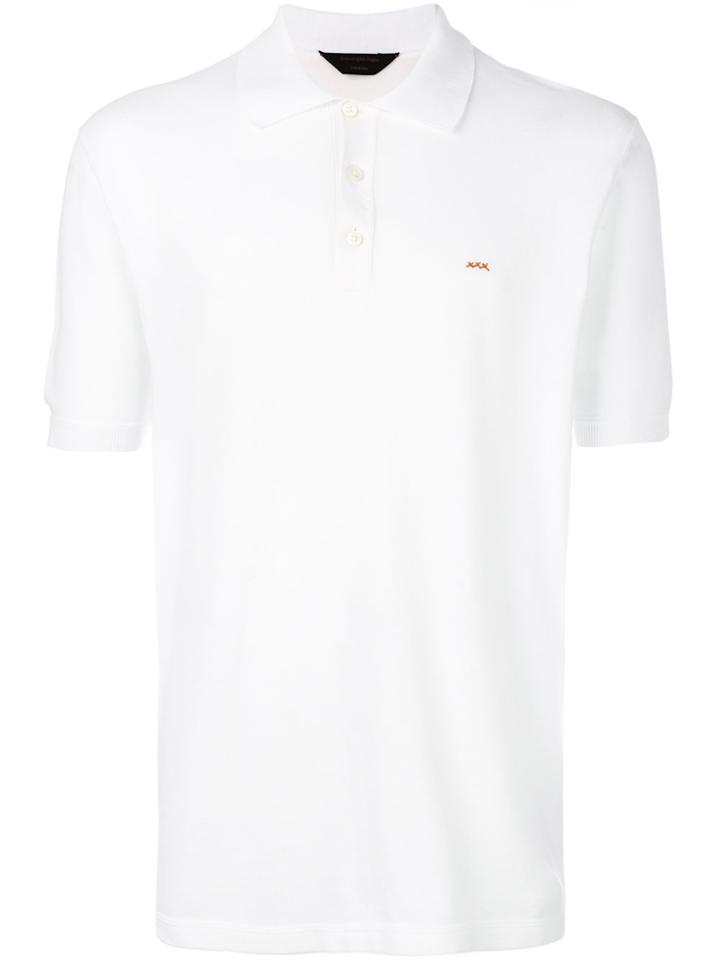Z Zegna Shortsleeved Polo Shirt - White