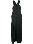 Prada Vintage Twisted Front Draped Dress - Black