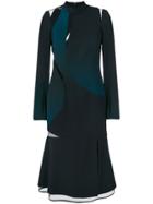Versace Panelled Colour-block Dress - Black
