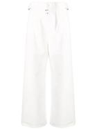 Mm6 Maison Margiela High Waisted Trousers - White