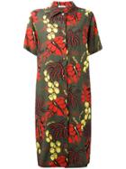 P.a.r.o.s.h. Botanical Print Dress - Red