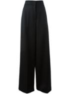 Jil Sander High-waisted Trousers, Women's, Size: 36, Black, Cotton/virgin Wool