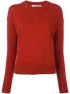 Vince Cashmere Boxy Jumper - Red