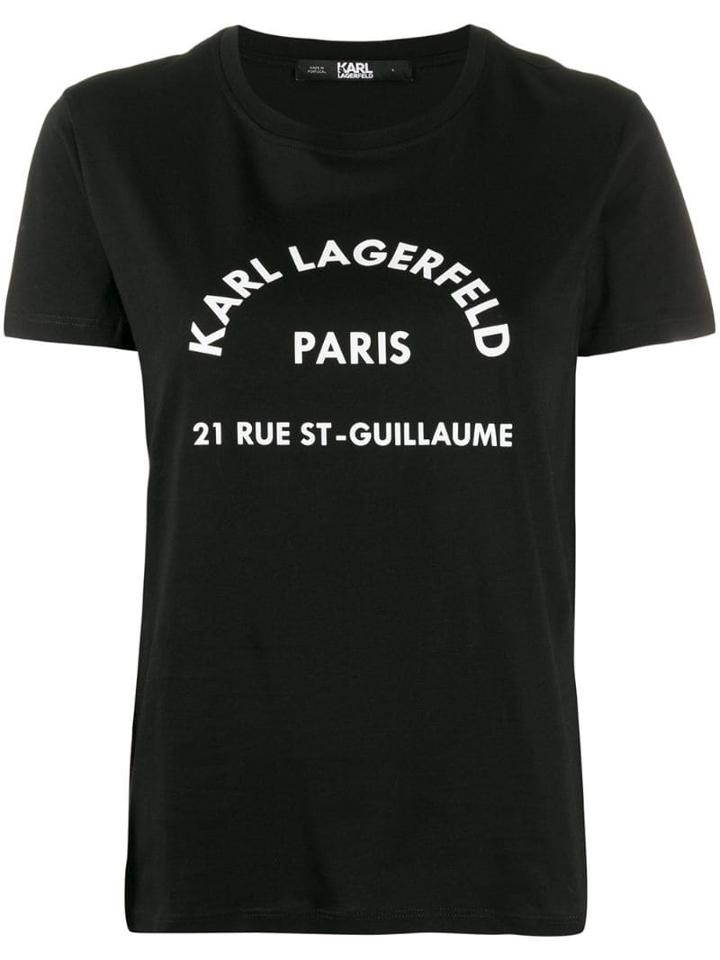 Karl Lagerfeld Signature T-shirt - Black