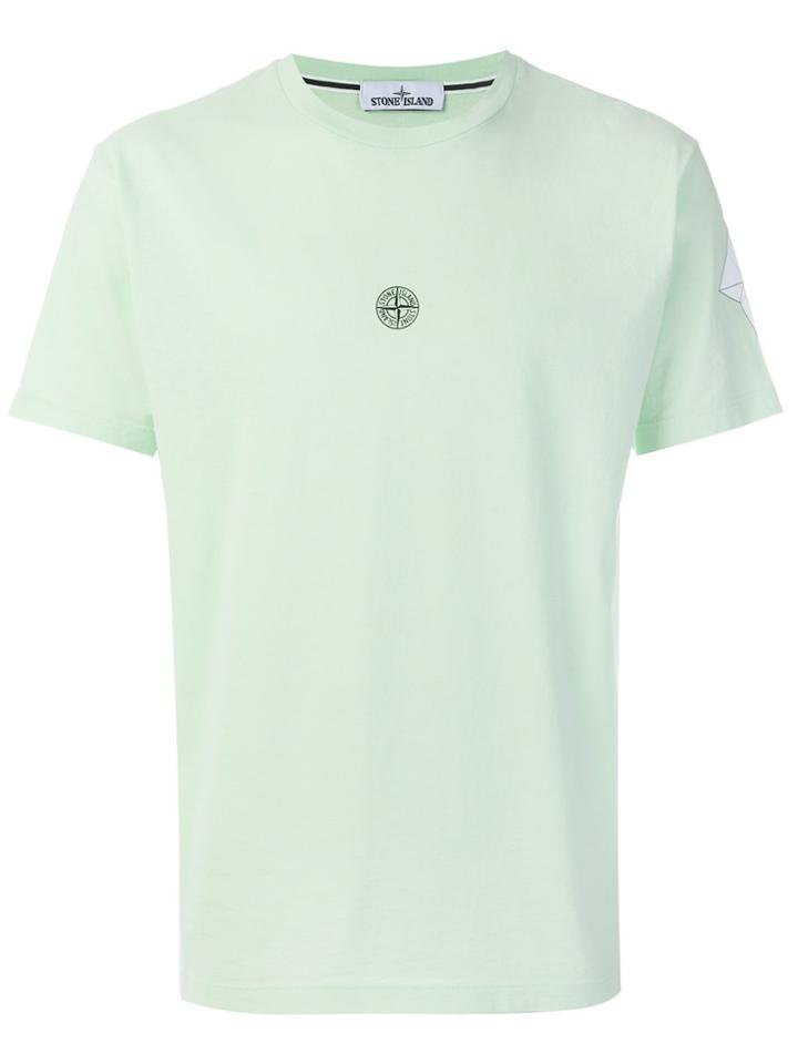 Stone Island Small Logo Print T-shirt - Green