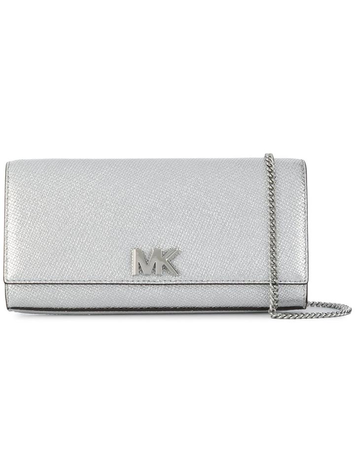 Michael Michael Kors Mott Metallic Leather Chain Wallet