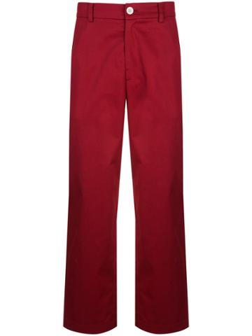 Iise Straight-leg Trousers - Red