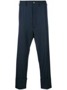 Vivienne Westwood Striped Cropped Trousers - Blue
