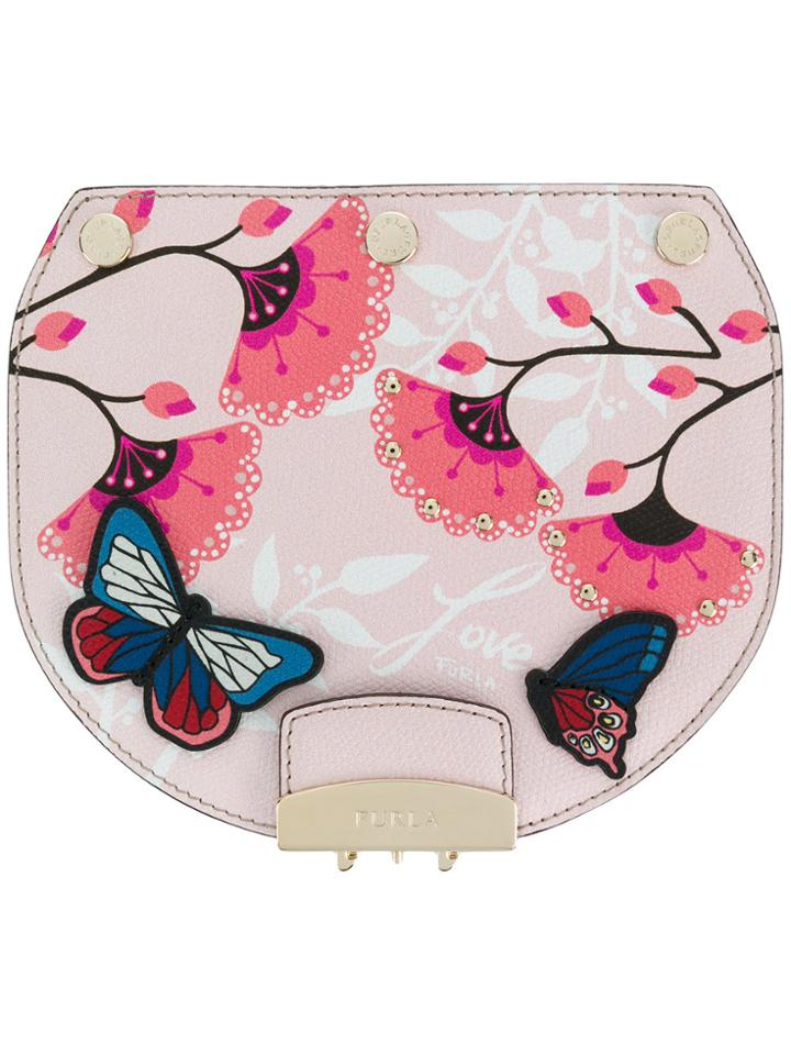 Furla Metropolis Butterfly Flap - Pink & Purple
