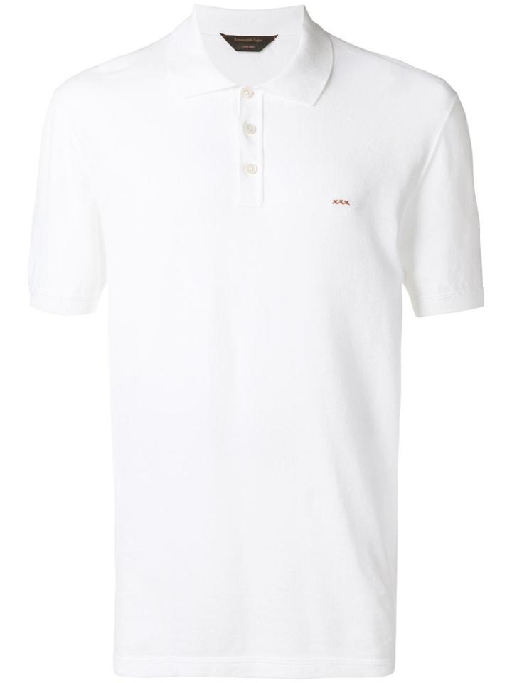 Ermenegildo Zegna Couture Piqué Polo Shirt - White