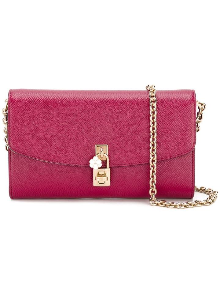Dolce & Gabbana Dolce Shoulder Bag, Women's, Pink/purple, Leather