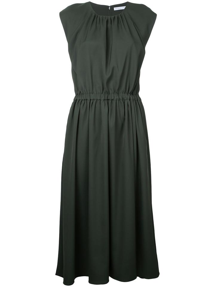 Estnation - Cinched Dress - Women - Triacetate - 38, Green, Triacetate