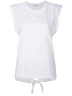 Mauro Grifoni Round Neck Sleeveless T-shirt - White