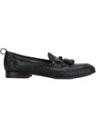Silvano Sassetti Tassel Loafers, Men's, Size: 8.5, Blue, Leather/rubber