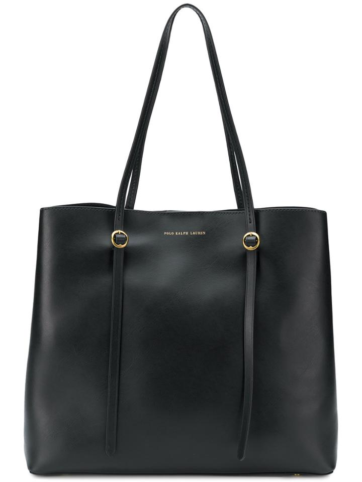 Polo Ralph Lauren Logo Embossed Tote Bag - Black