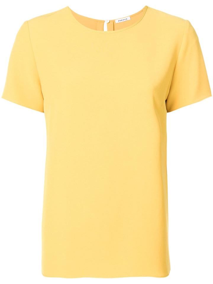 P.a.r.o.s.h. Short-sleeve Shift Blouse - Yellow
