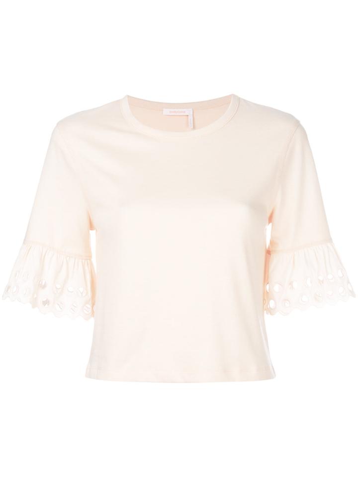 See By Chloé Embroidered Top - Nude & Neutrals