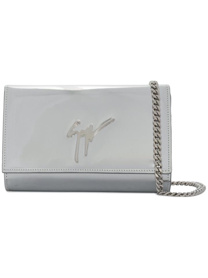 Giuseppe Zanotti Design Lory Clutch Bag - Metallic