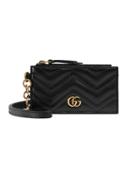 Gucci Gg Marmont Card Holder - Black