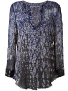Raquel Allegra Tie-dye Print Blouse, Women's, Size: I, Blue, Silk