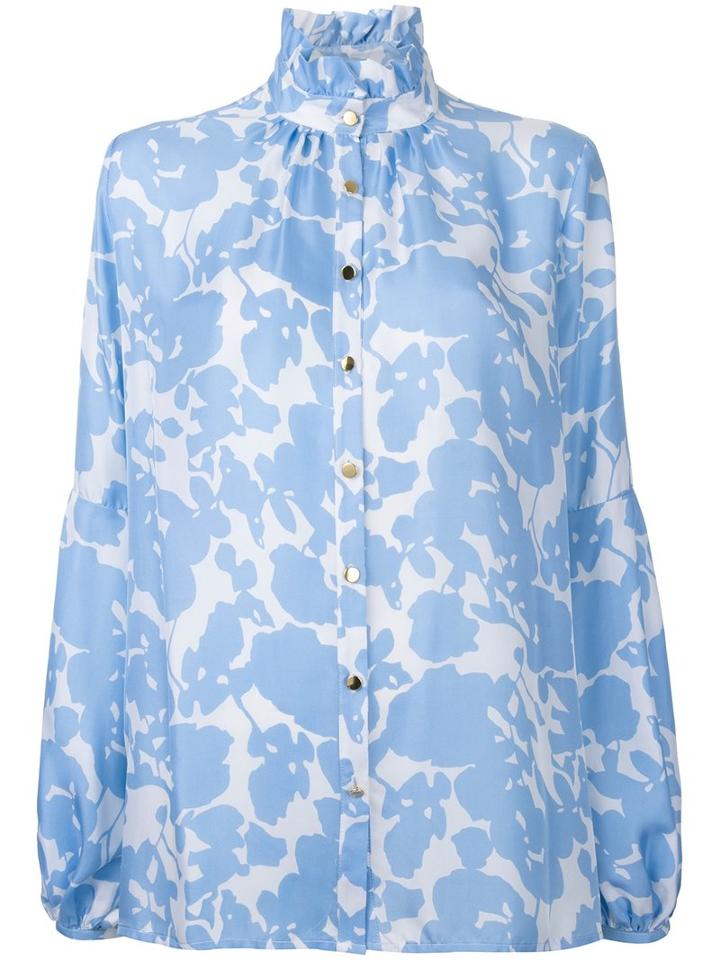 Macgraw Baguette Blouse, Women's, Size: 10, Blue, Silk/polyester