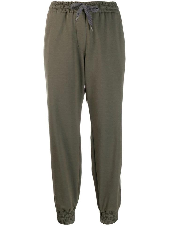 Brunello Cucinelli Jersey Tapered Sweatpants - Green