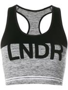 Lndr Logo Sports Cropped Top - Grey