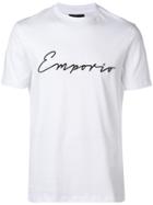 Emporio Armani Emporio Embroidered T-shirt - White