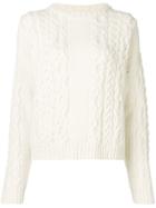 Laneus Chunky Knit Jumper - White