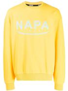 Napa By Martine Rose Logo Printed Sweatshirt - Yellow