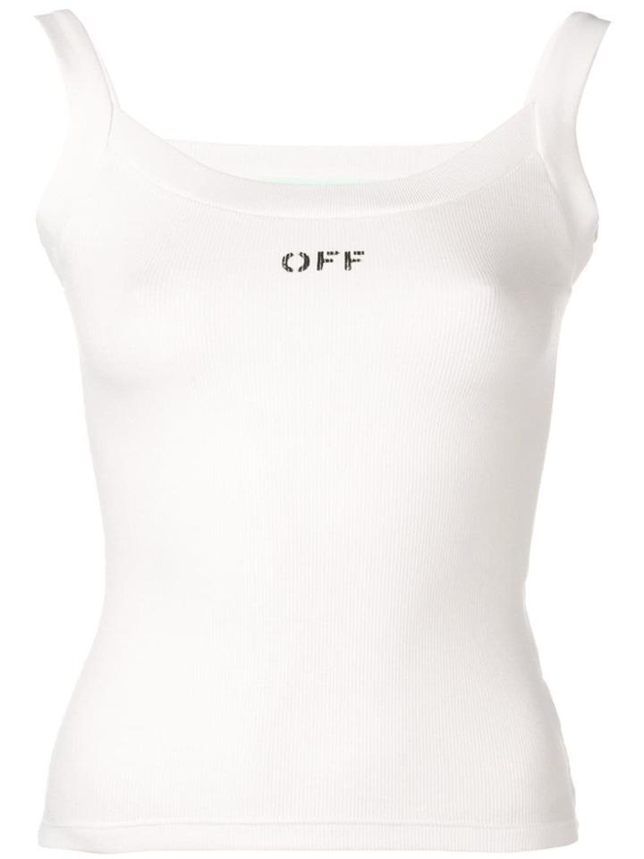Off-white Scoop Neck Top