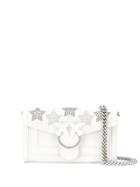 Pinko Star Embellished Crossbody Bag - White