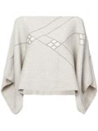 Voz Alpaca Hair Crop Top - Grey