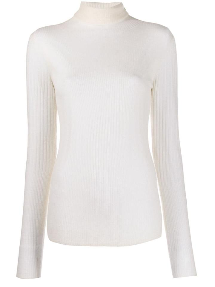 Joseph Turtle Neck Cashair Rib - Neutrals