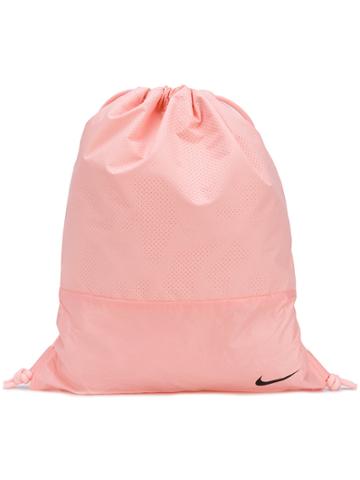 Nike Logo Drawstring Backpack - Pink & Purple