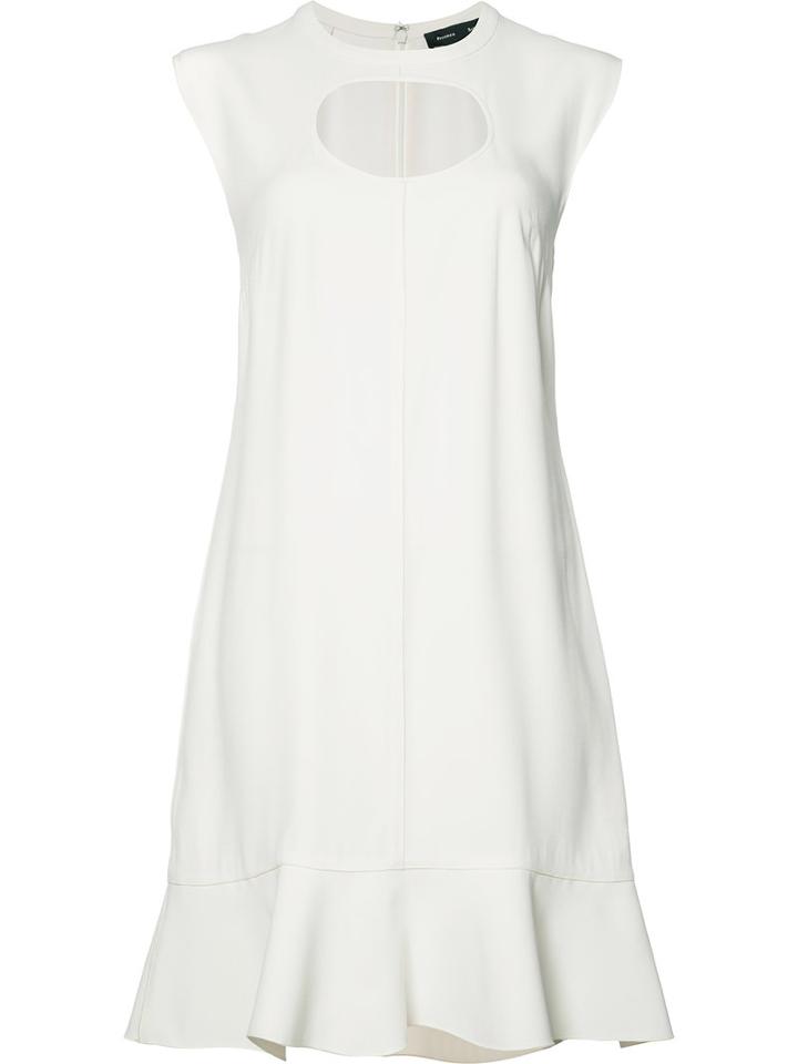 Proenza Schouler Cut-out Dress, Women's, Size: 2, White, Acetate/viscose