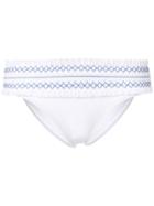 Tory Burch Ruffle Trim Bikini Bottoms - White