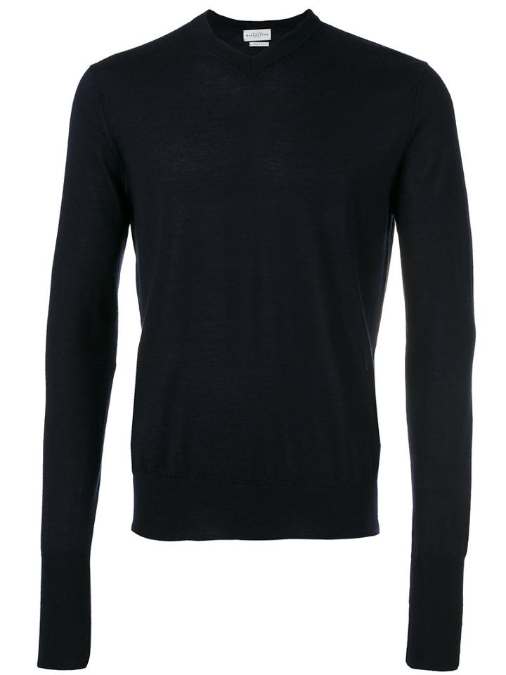 Ballantyne - V-neck Jumper - Men - Silk/cashmere - 54, Blue, Silk/cashmere