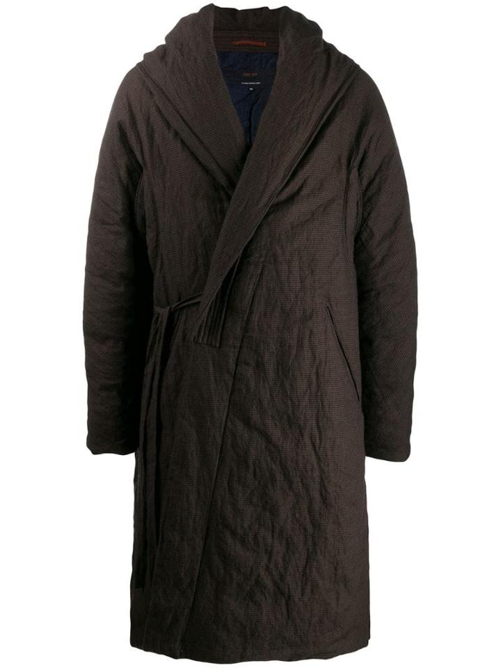 Ziggy Chen Wrap Style Coat - Black