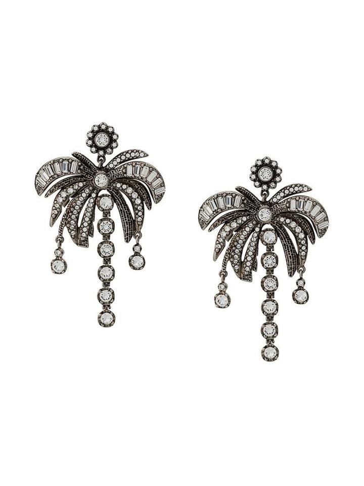Nº21 Palm Tree Earring - Silver