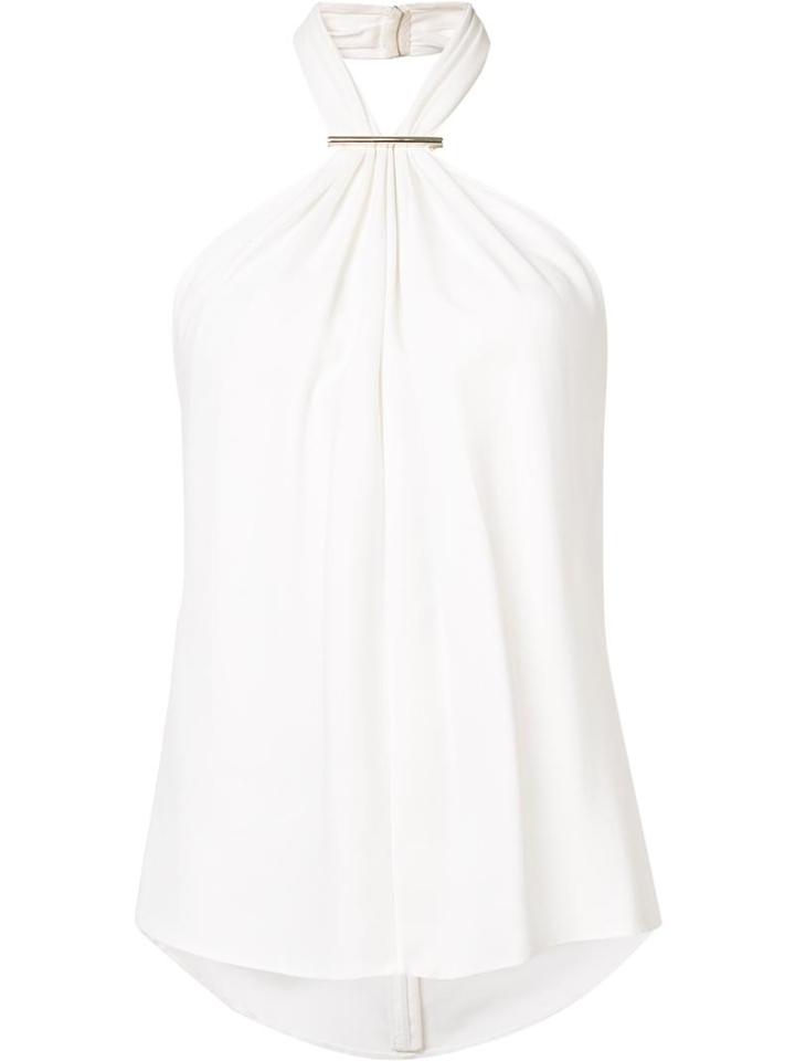 Jason Wu Halterneck Top, Women's, Size: Large, White, Viscose