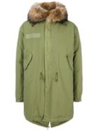 Mr & Mrs Italy - Classic Parka - Men - Cotton/lamb Skin/polyester/racoon Fur - M, Grey, Cotton/lamb Skin/polyester/racoon Fur