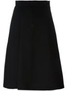 P.a.r.o.s.h. 'ryan' A-line Skirt, Women's, Size: Small, Black, Viscose/wool
