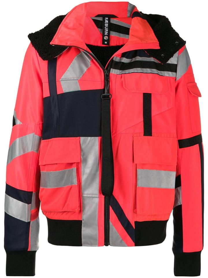 Raeburn Hooded Safety Jacket - Red
