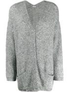 Liu Jo Oversized Knitted Cardigan - Grey