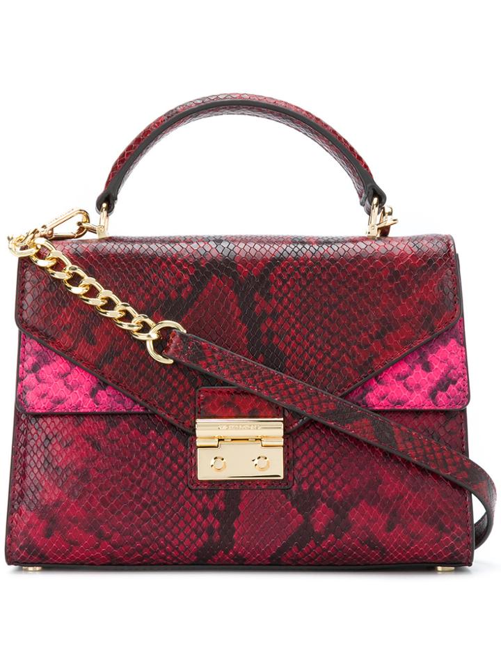 Michael Michael Kors Sloan Medium Satchel - Red