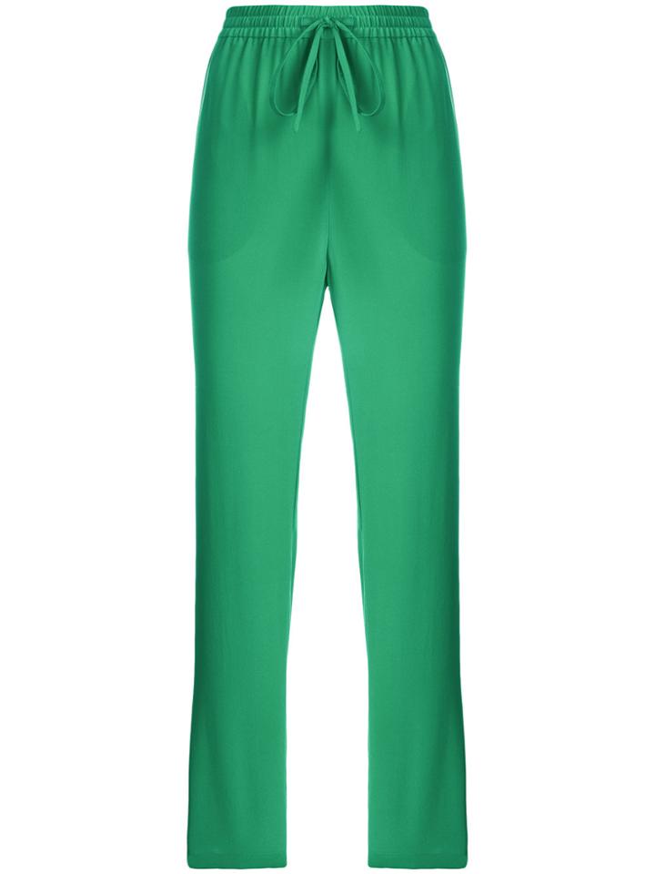 Red Valentino Drawstring Straight-leg Trousers - Green