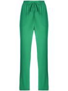 Red Valentino Drawstring Straight-leg Trousers - Green