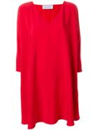 Gianluca Capannolo V-neck Swing Dress - Red