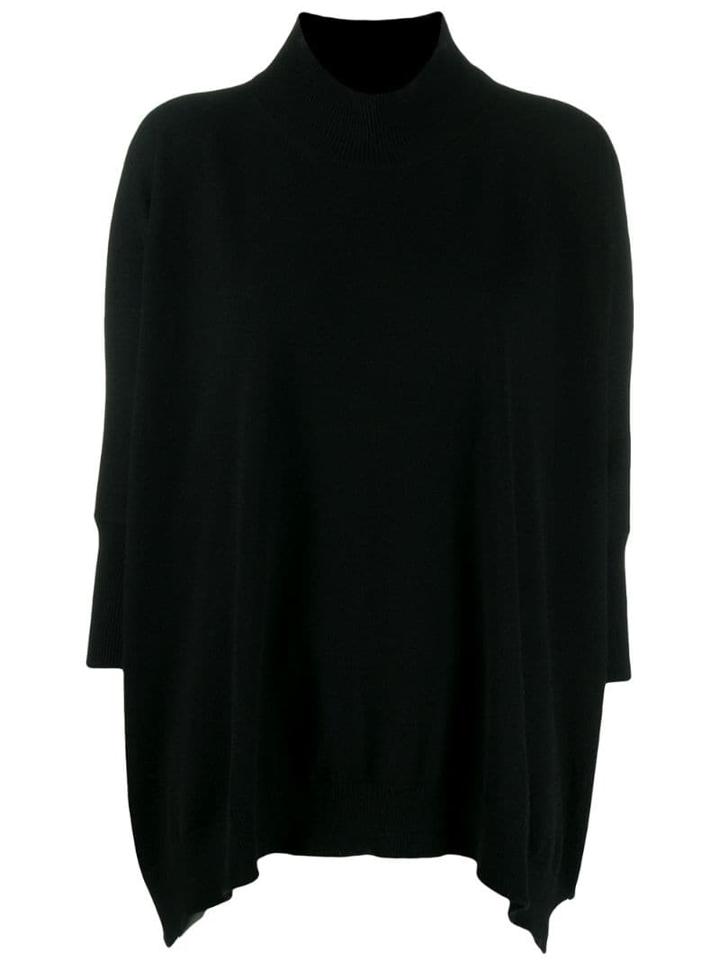 Stefano Mortari Ribbed Turtle Neck Jumper - Black